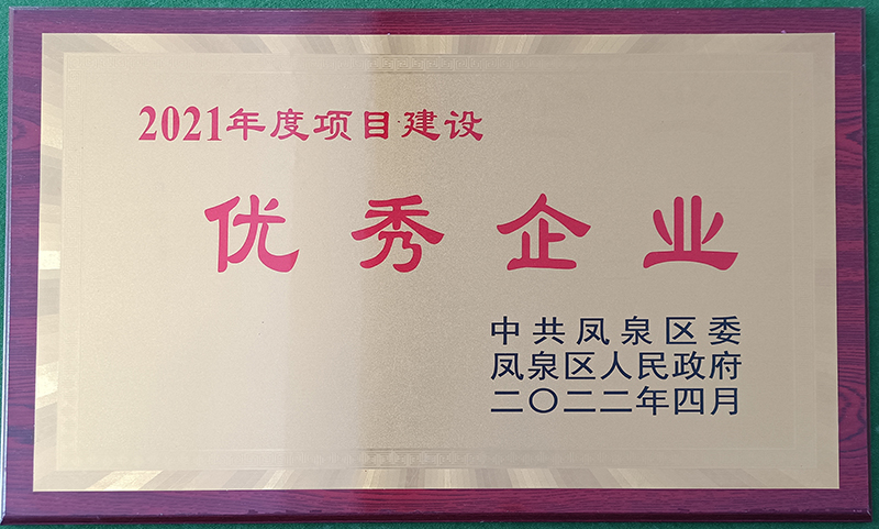 2021年度项目建设优秀企业